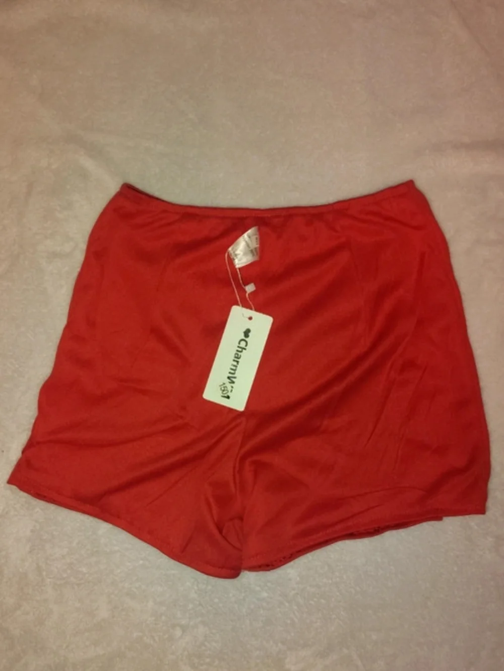Girls' Red Sequin High-Waist Shorts